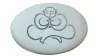  Product image 1 of the product “White stone with Buddha calligraphy as magnetic holder, 3 pieces ”